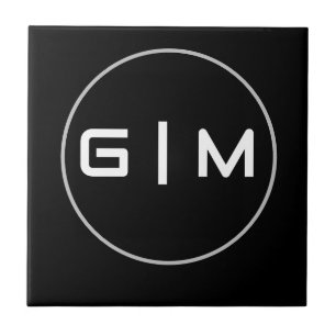 Customizable initials name tile