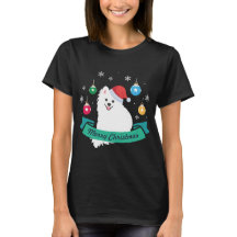 Customizable Japanese Spitz Dog's Merry Christmas