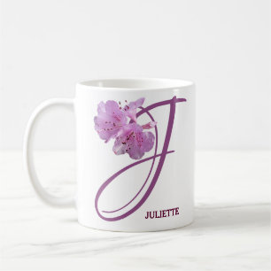 Customizable Juliette name pretty pink floral boho Coffee Mug