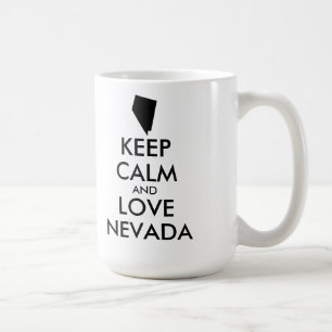 Customizable KEEP CALM and LOVE NEVADA Coffee Mug