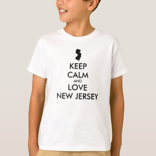 Customizable KEEP CALM and LOVE NEW JERSEY T-Shirt
