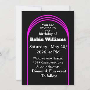 Customizable Kids Birthday Invitation Editable