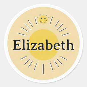 Customizable kids Name Sticker – Sunny Design