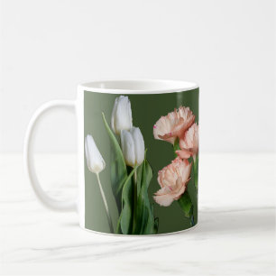 Customizable Lizzie name pretty pink flower floral Coffee Mug