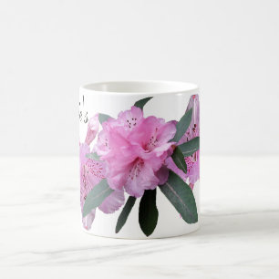 Customizable Lizzie name pretty pink flowers mug