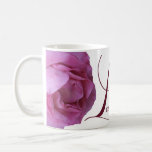 Customizable Lizzie name pretty pink rose floral Coffee Mug<br><div class="desc">This classy personalized mug was created by Berglind Design.

© Berglind Design. All rights reserved.</div>