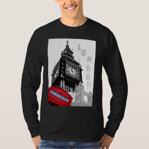 Customizable London Big Ben Clock Tower Modern T-Shirt