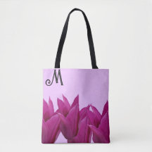 Customizable M monogram pretty pink floral stylish