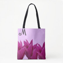 Customizable M monogram pretty pink floral stylish