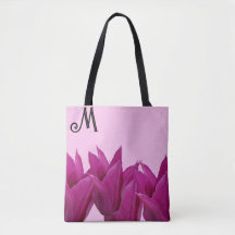 Customizable M monogram pretty pink floral stylish