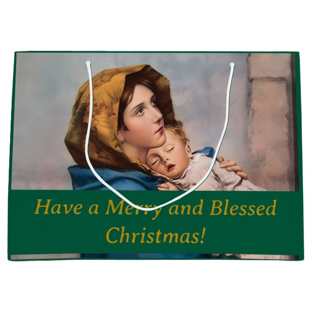 Customizable Madonna & Child Gift Bag (Front)