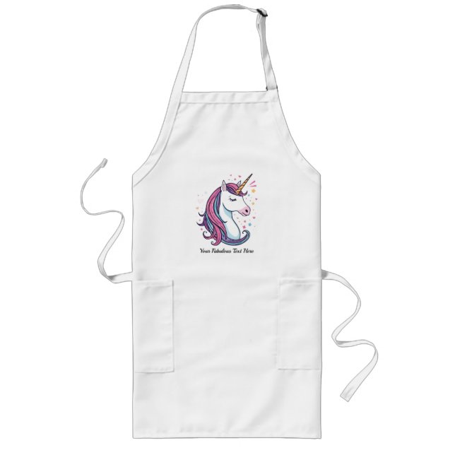 Customizable Magical Kitchen Gift for Kids & Adult Long Apron (Front)