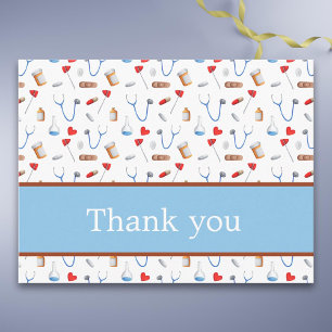 Customizable medical equipment thank you postcard