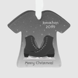 Customizable Men's Ice Figure Skates Shirt Ornamen Ornament
