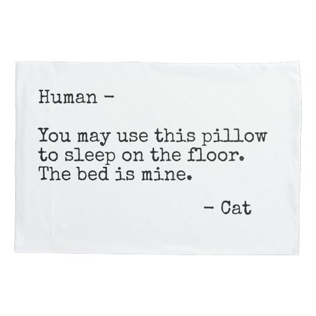 Customizable Message from Pet Pillowcase (Back)