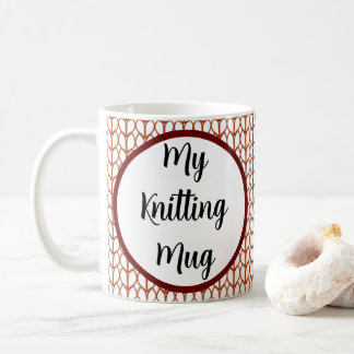 Customizable Message Knitting Coffee Mug