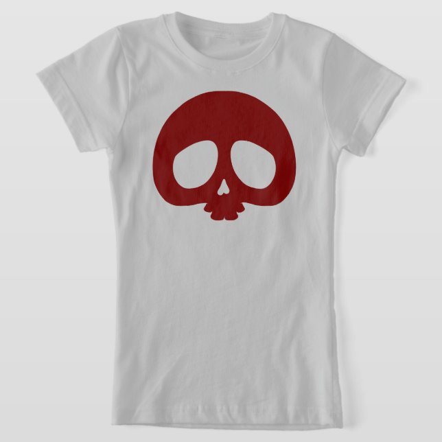 Customizable Mini Skull T-Shirt (Laydown)