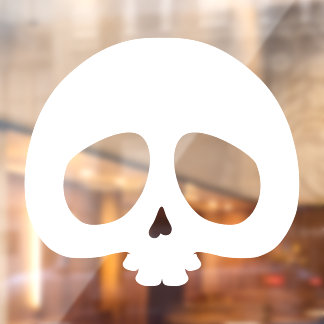 Customizable Mini Skull Window Cling