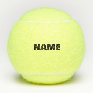 Customizable minimalistic initials name tennis balls
