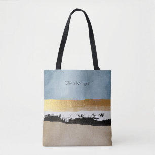 Customizable Modern Abstract Tote Bag