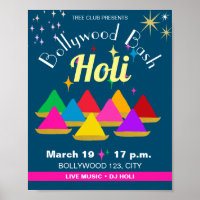 Customizable Modern Hindu Holi Festival Colors