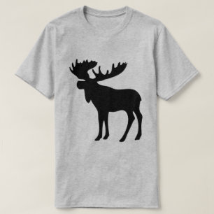 CUSTOMIZABLE MOOSE HEAD. MOOSE ANTLERS T-Shirt