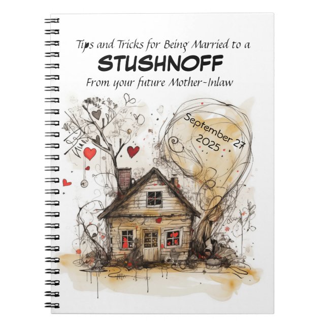 Customizable, Mother-in-Law’s Guide to Marriage Notebook (Front)