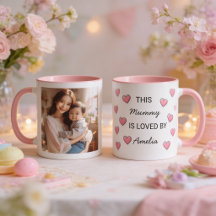 Customizable Mother's Day coffee mug.