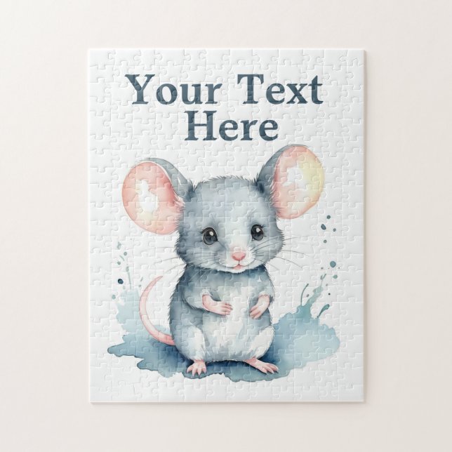 Customizable Mousie Puzzle (Vertical)