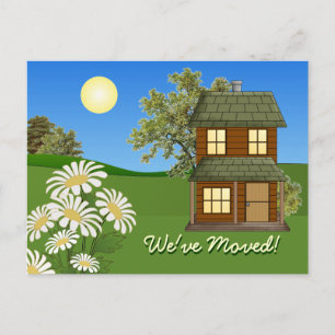 CUSTOMIZABLE Moving Announcement Notice Postcard