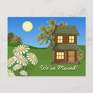 CUSTOMIZABLE Moving Announcement Notice Postcard