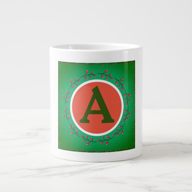 CUSTOMIZABLE  MUG  CUSTOM INITIAL 3 SIZES (Front)