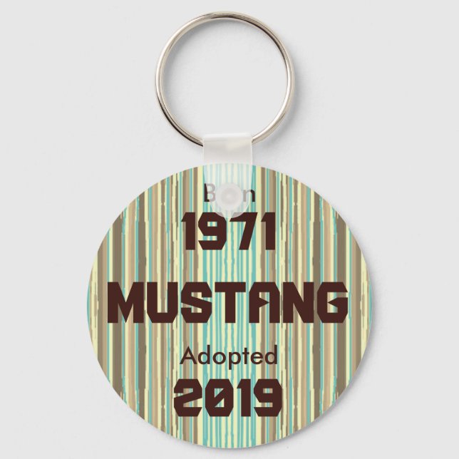 Customizable (Mustang) Key Ring (Front)