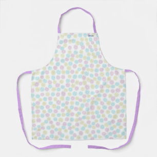 Customizable Name Flower Pastel Apron