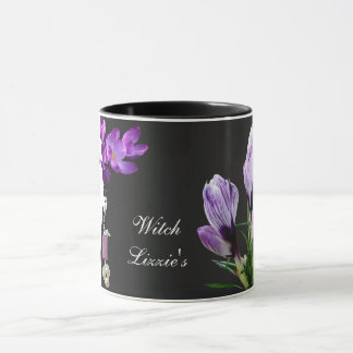 Customizable name Lizzie floral girl face pretty Mug