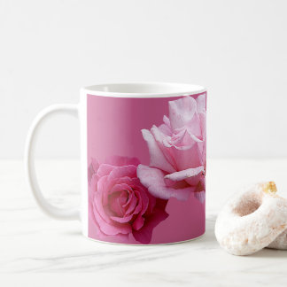 Customizable name Miriam pretty pink rose floral Coffee Mug