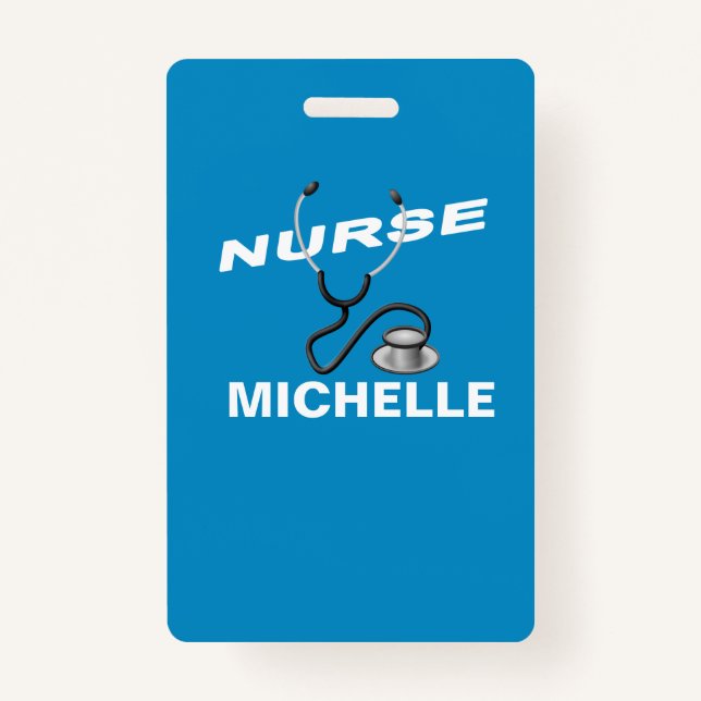 Customizable Name Nurse ID Badge (Front)