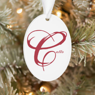 customizable name ornament with "Live Laugh Love"