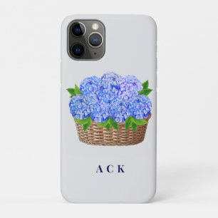 Customizable Nantucket Hydrangea Luggage Tag iPhone 11 Pro Case
