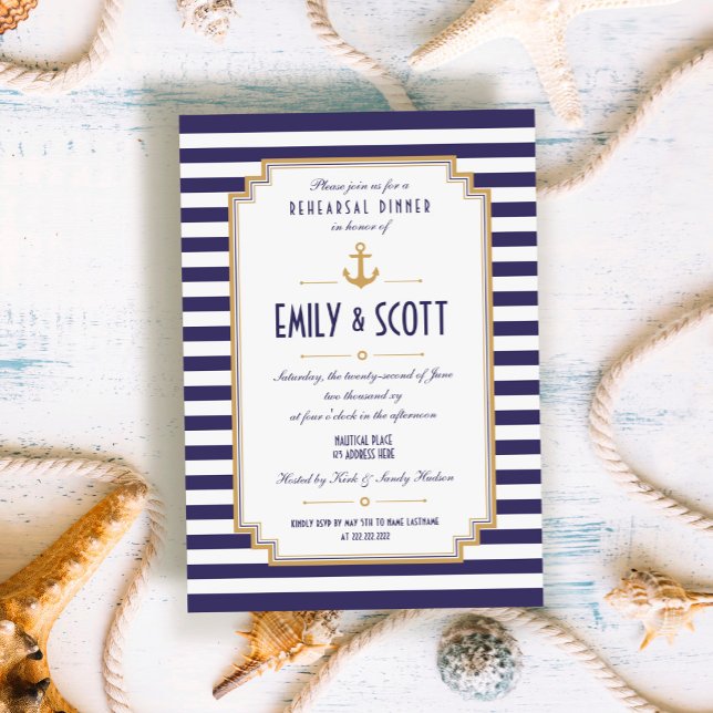 Customizable Nautical Rehearsal Dinner Invite (Creator Uploaded)