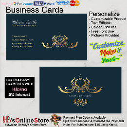 Customizable Navy Elegant Business Card 15