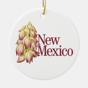 Customizable New Mexico Ornament with Yucca