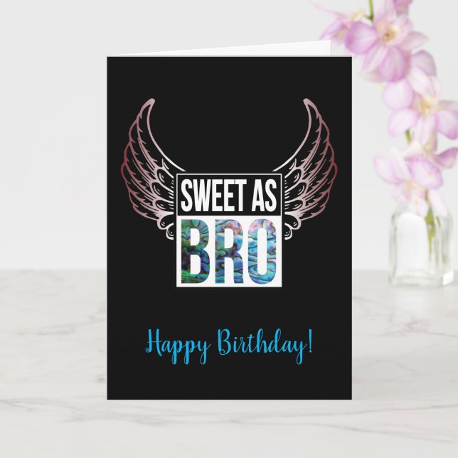 CUSTOMIZABLE NEW ZEALAND BRO BIRTHDAY CARD (Orchid)
