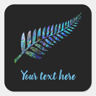 CUSTOMIZABLE NEW ZEALAND KIWI FERN PAUA STICKER