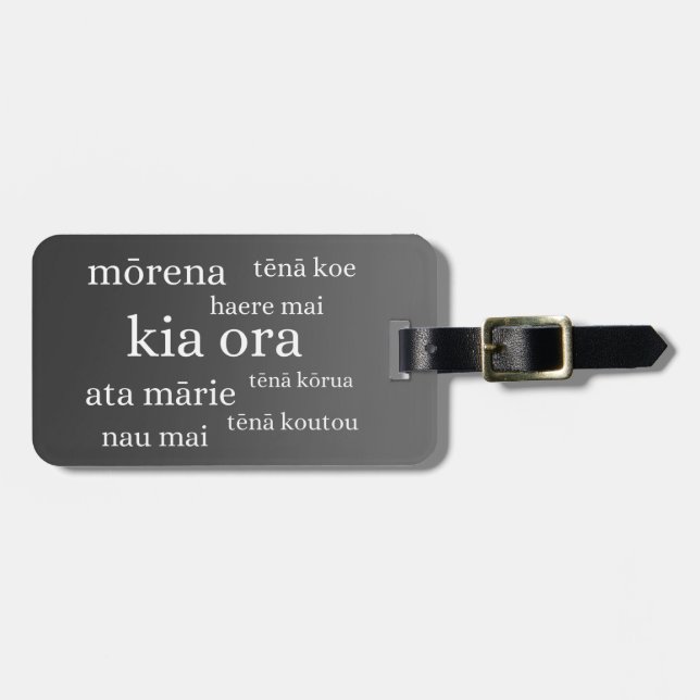 CUSTOMIZABLE New Zealand Luggage Tag (Front Horizontal)