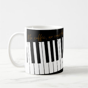 Customizable No Coffee No Concerto Coffee Mug