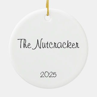 Customizable  Nutcracker Fritz Keepsake Ceramic Tree Decoration