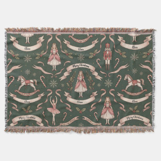 Customizable   Nutcraker Throw Blanket