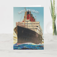 CUSTOMIZABLE OCEAN LINER CARD