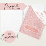 Customizable Pageant Planner - Rose Gold Glitz<br><div class="desc">Keep track of pageant events,  entry deadlines,  casting calls,  wardrobe fittings,  online appointments,  and more with this customizable pageant planner in rose gold glitz from Pageant Printables.</div>